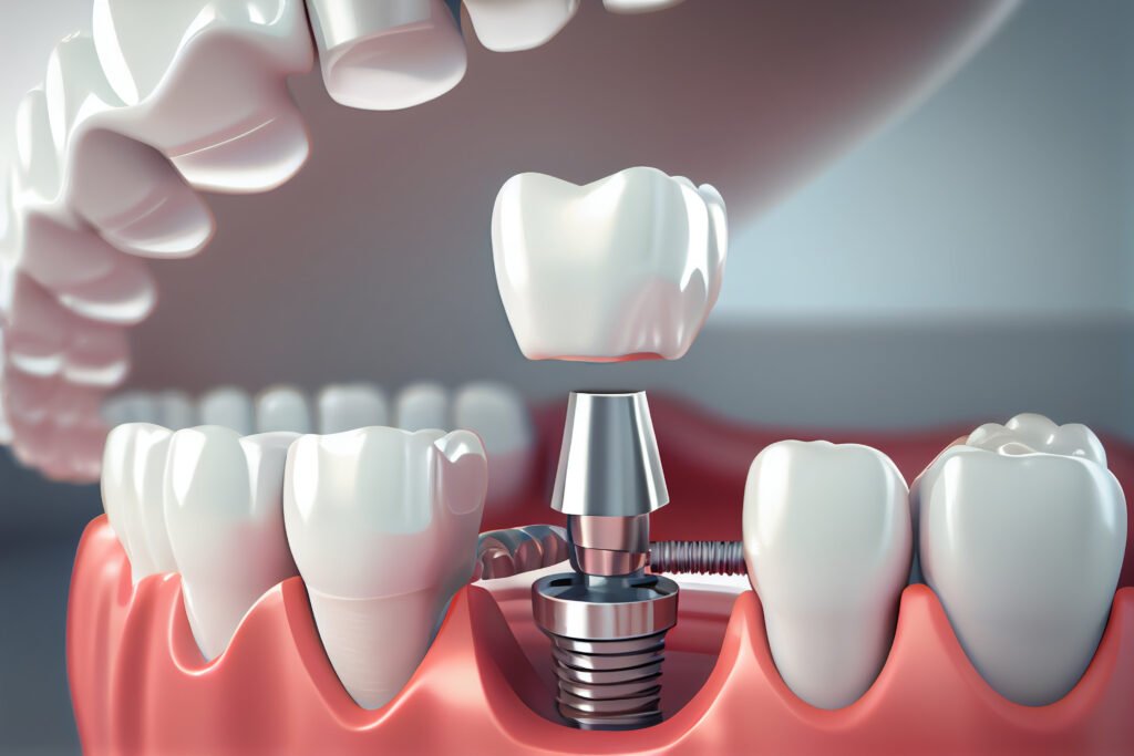 Removable partial denture. Medically accurate tooth